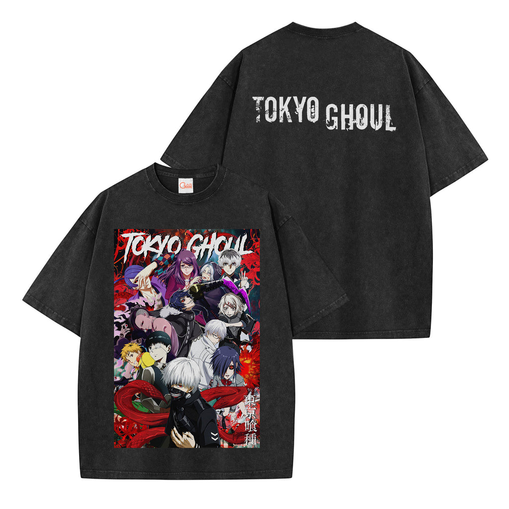 Tokyo Ghoul Washed T-shirt Vintage Style