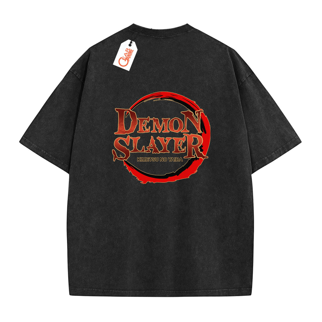 Demon Slayer Washed T-shirt Vintage Style