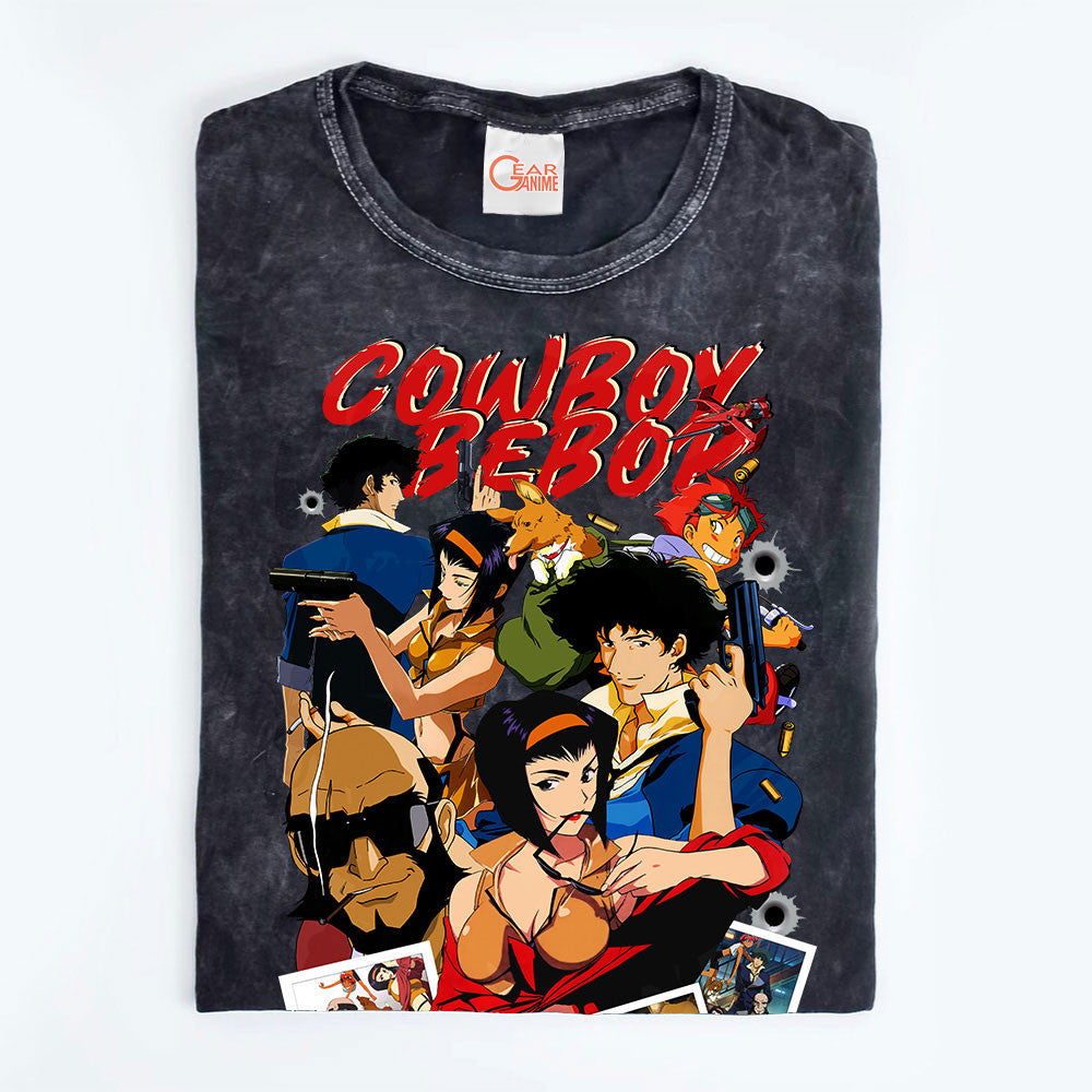 Cowboy Bebop Washed T-shirt Vintage Style