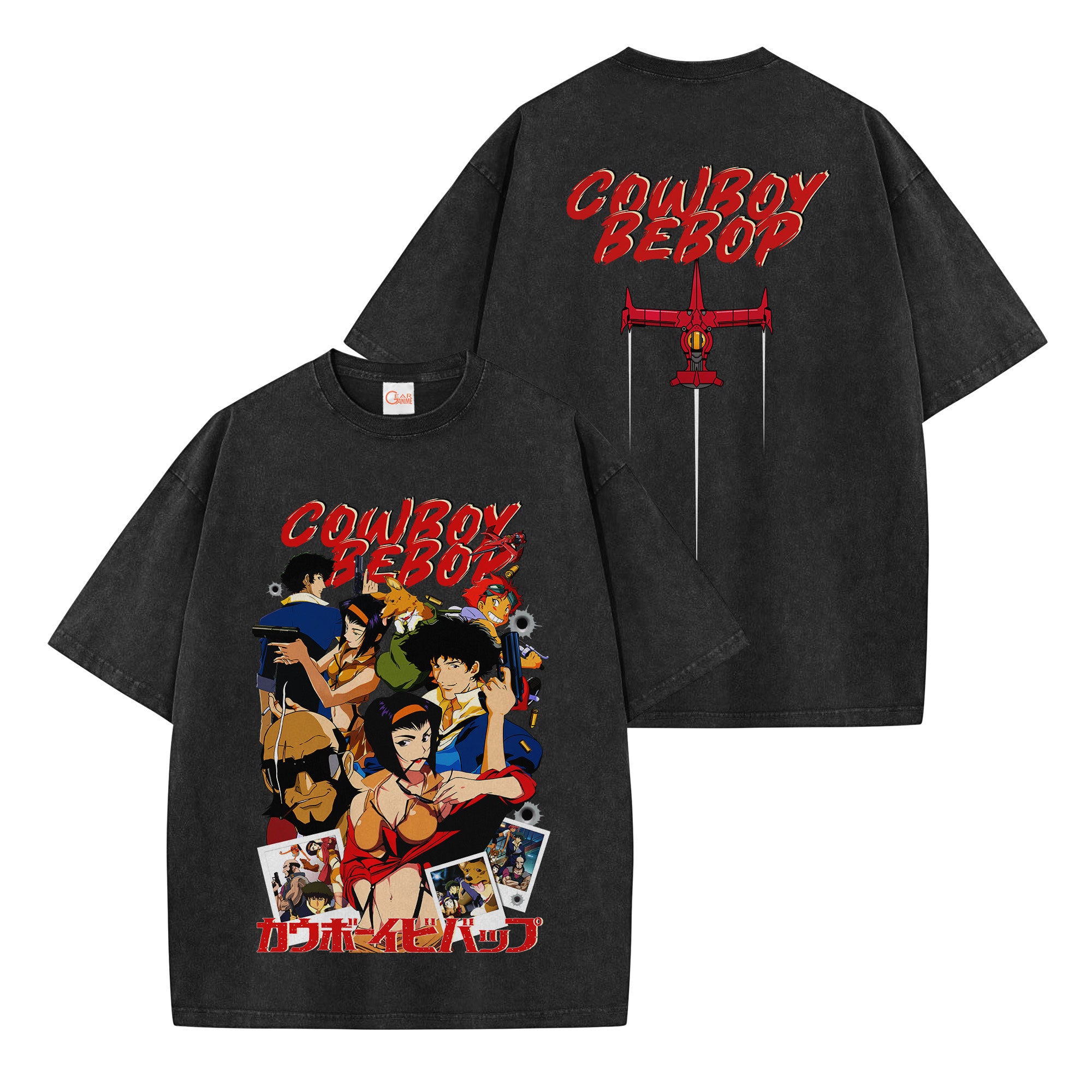 Cowboy Bebop Washed T-shirt Vintage Style