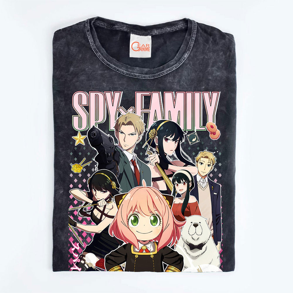 Spy x Family Washed T-shirt Vintage Style