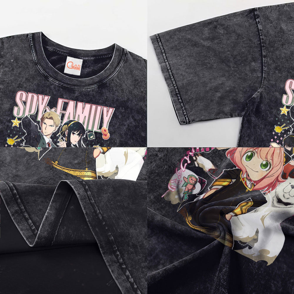 Spy x Family Washed T-shirt Vintage Style