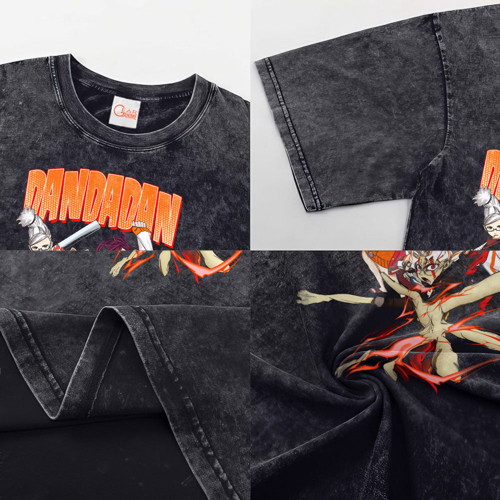 Dandadan Washed T-shirt Vintage Style