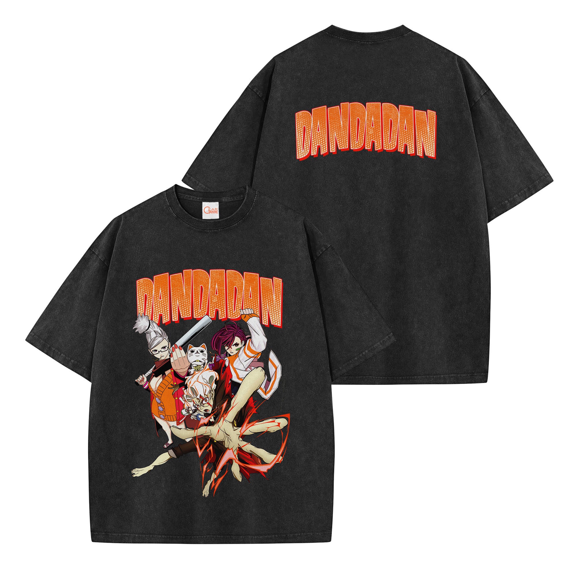 Dandadan Washed T-shirt Vintage Style