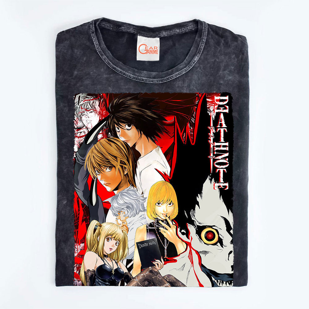 Death Note Washed T-shirt Vintage Style