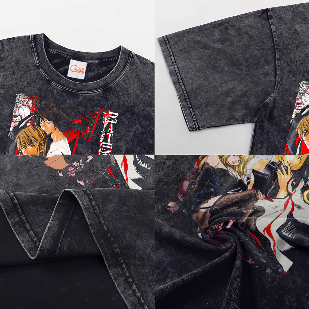 Death Note Washed T-shirt Vintage Style
