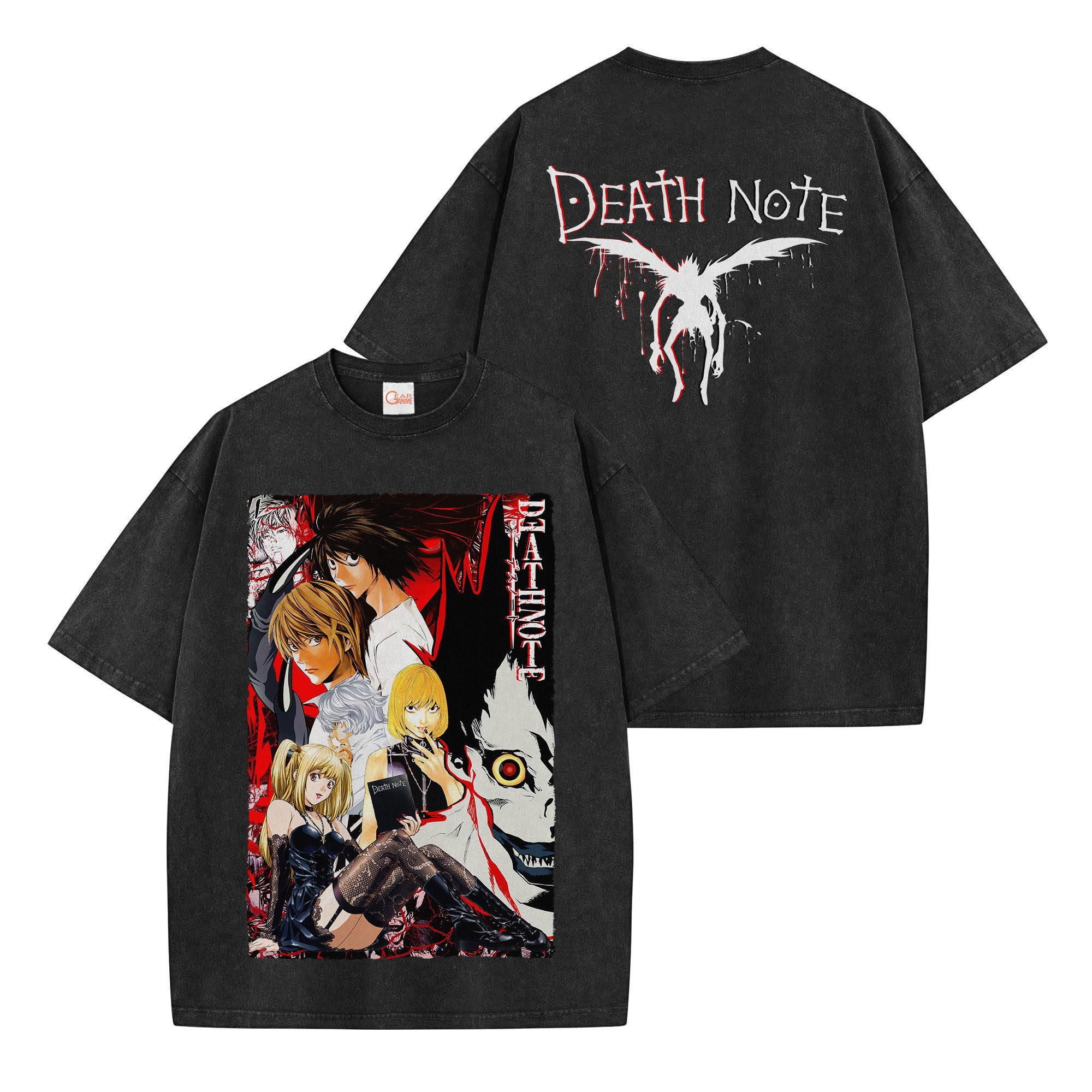 Death Note Washed T-shirt Vintage Style
