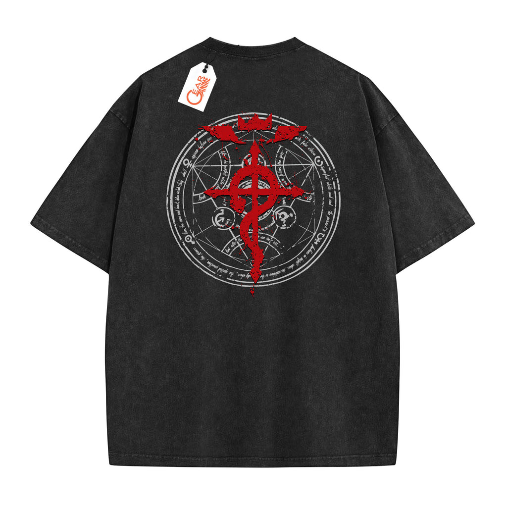 Fullmetal Alchemist Washed T-shirt Vintage Style