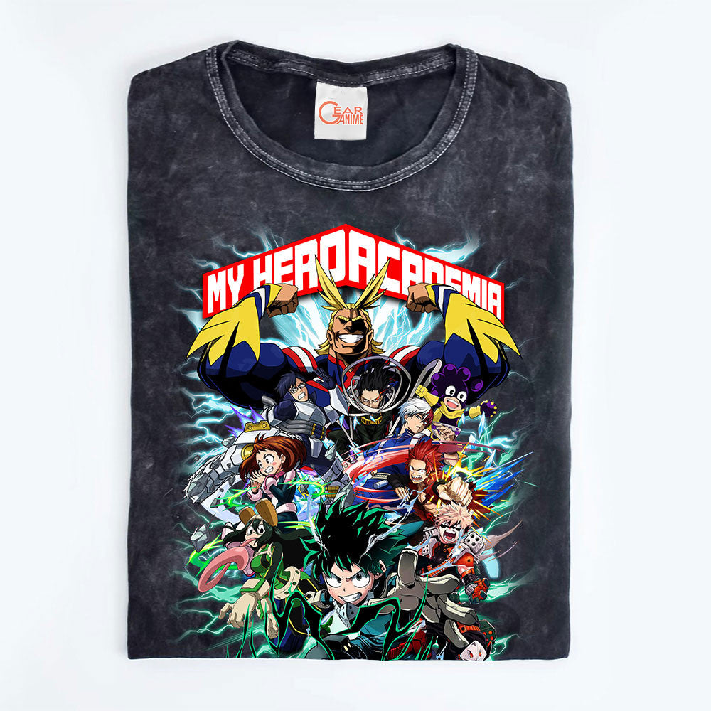 My Hero Academia Washed T-shirt Vintage Style