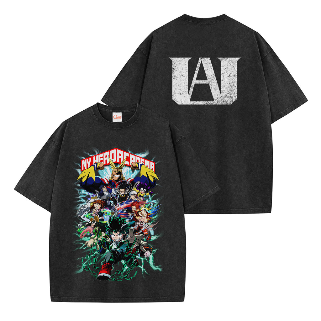 My Hero Academia Washed T-shirt Vintage Style