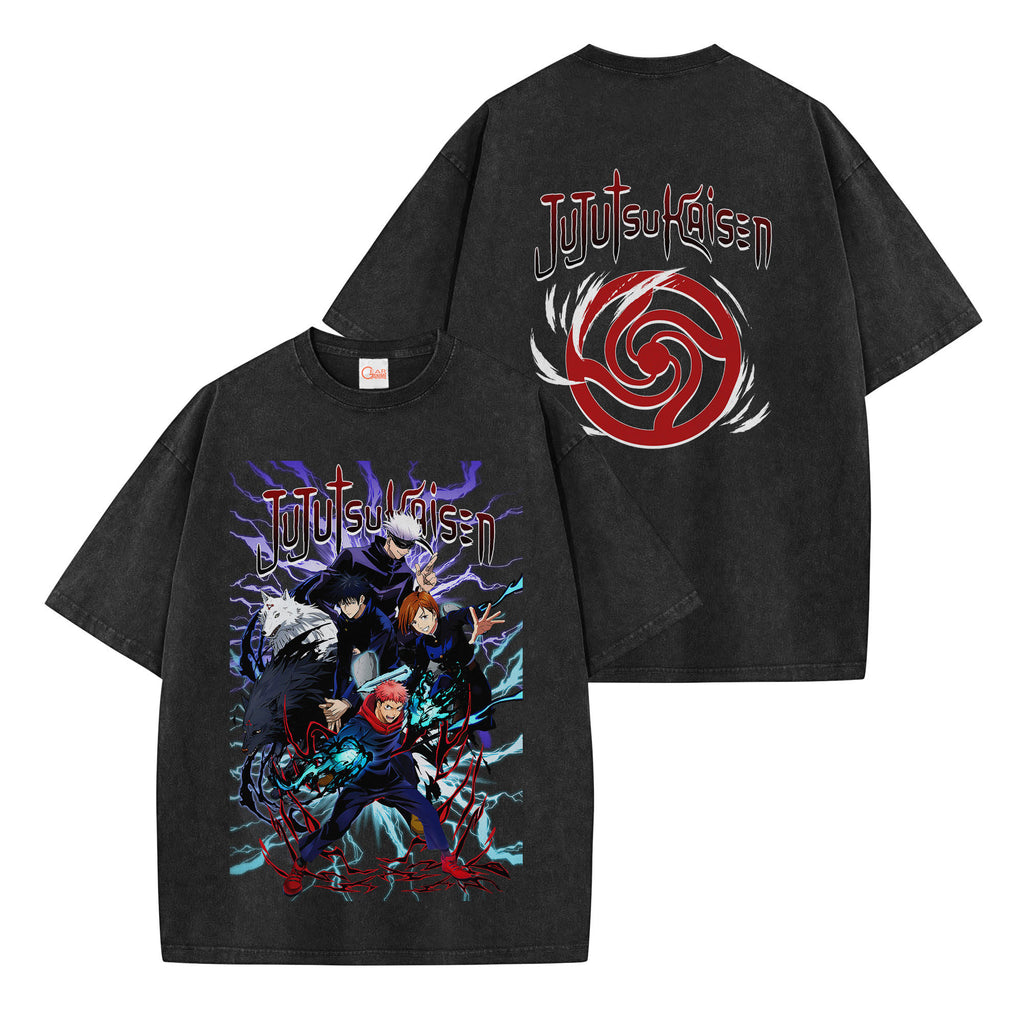 Jujutsu Kaisen Washed T-shirt Vintage Style