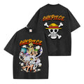 One Piece Straw Hat Pirates Washed T-shirt Vintage Style