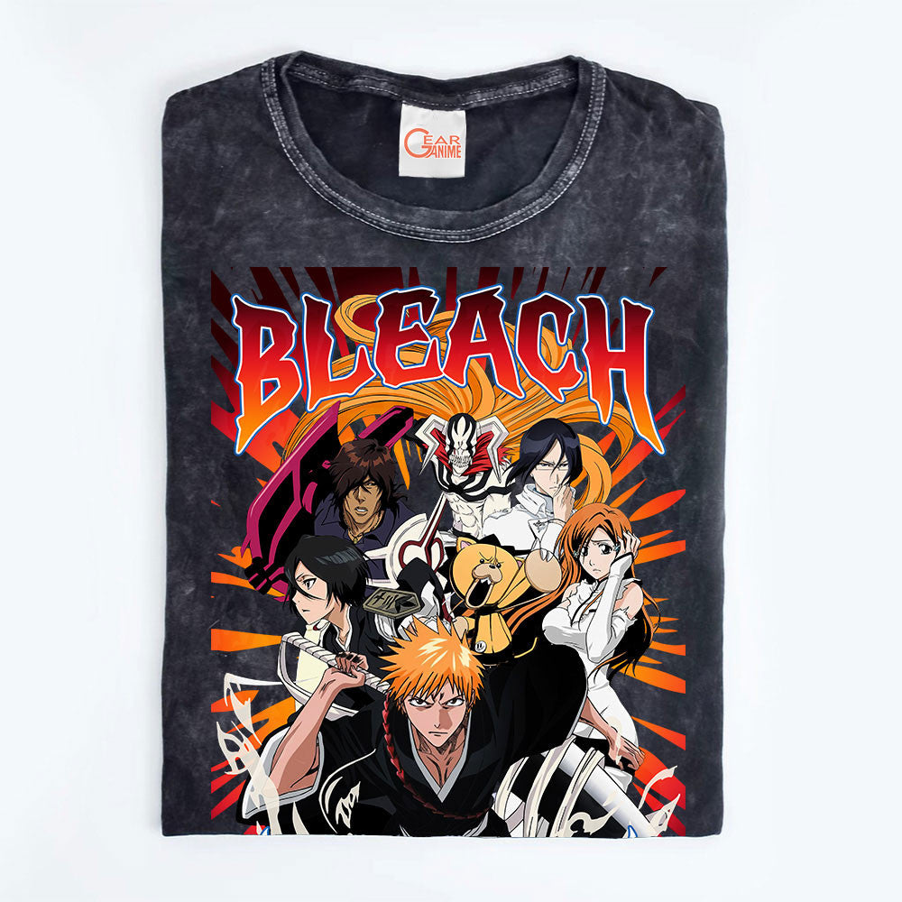 Bleach Washed T-shirt Vintage Style