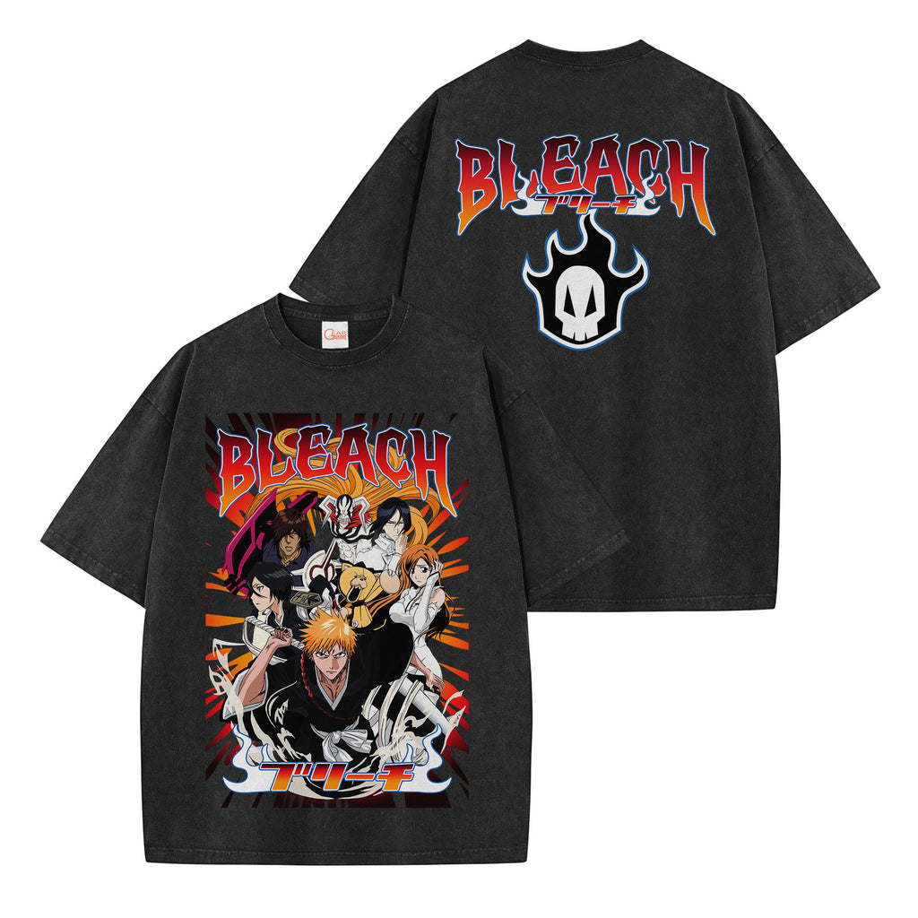 Bleach Washed T-shirt Vintage Style