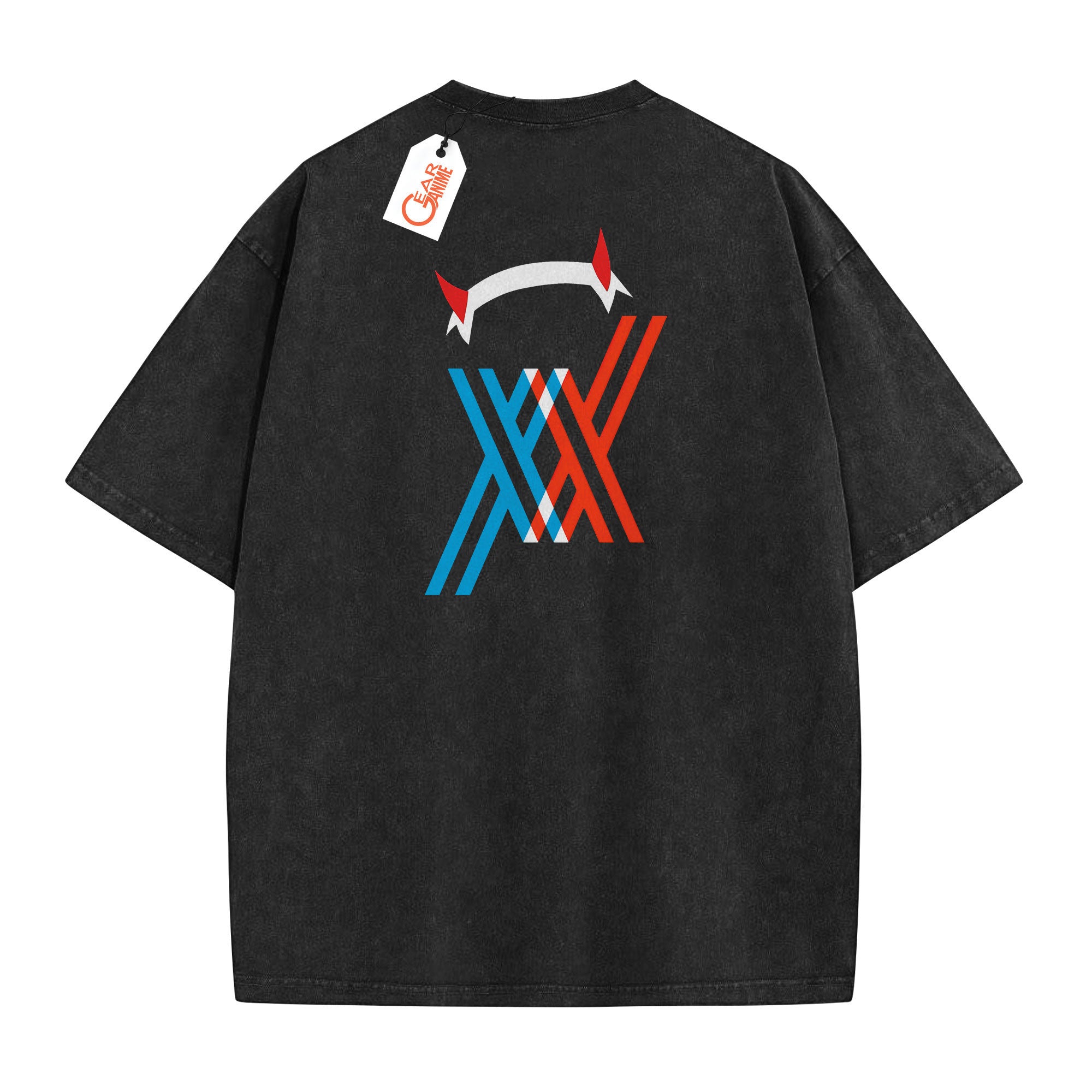 Darling In The Franxx Washed T-shirt Vintage Style