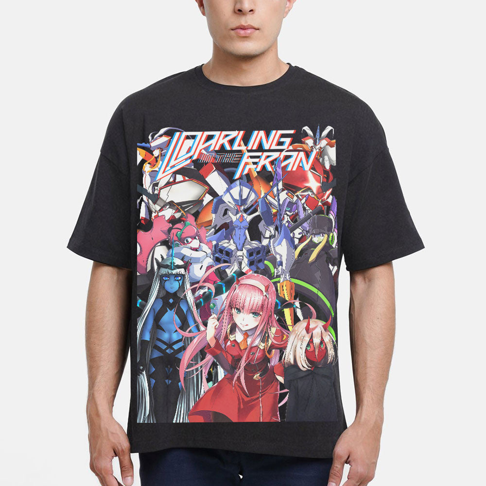 Darling In The Franxx Washed T-shirt Vintage Style
