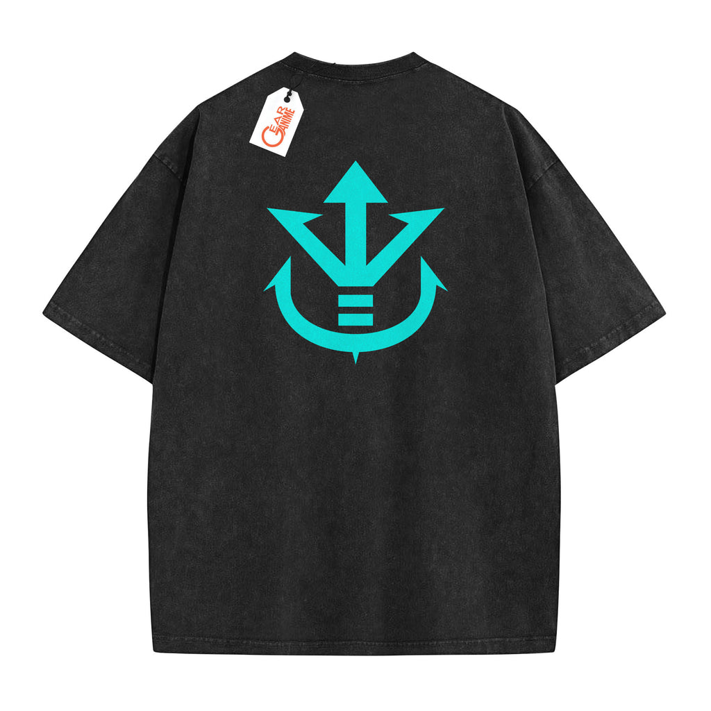 Vegeta Washed T-shirt Vintage Style