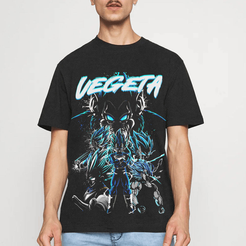 Vegeta Washed T-shirt Vintage Style