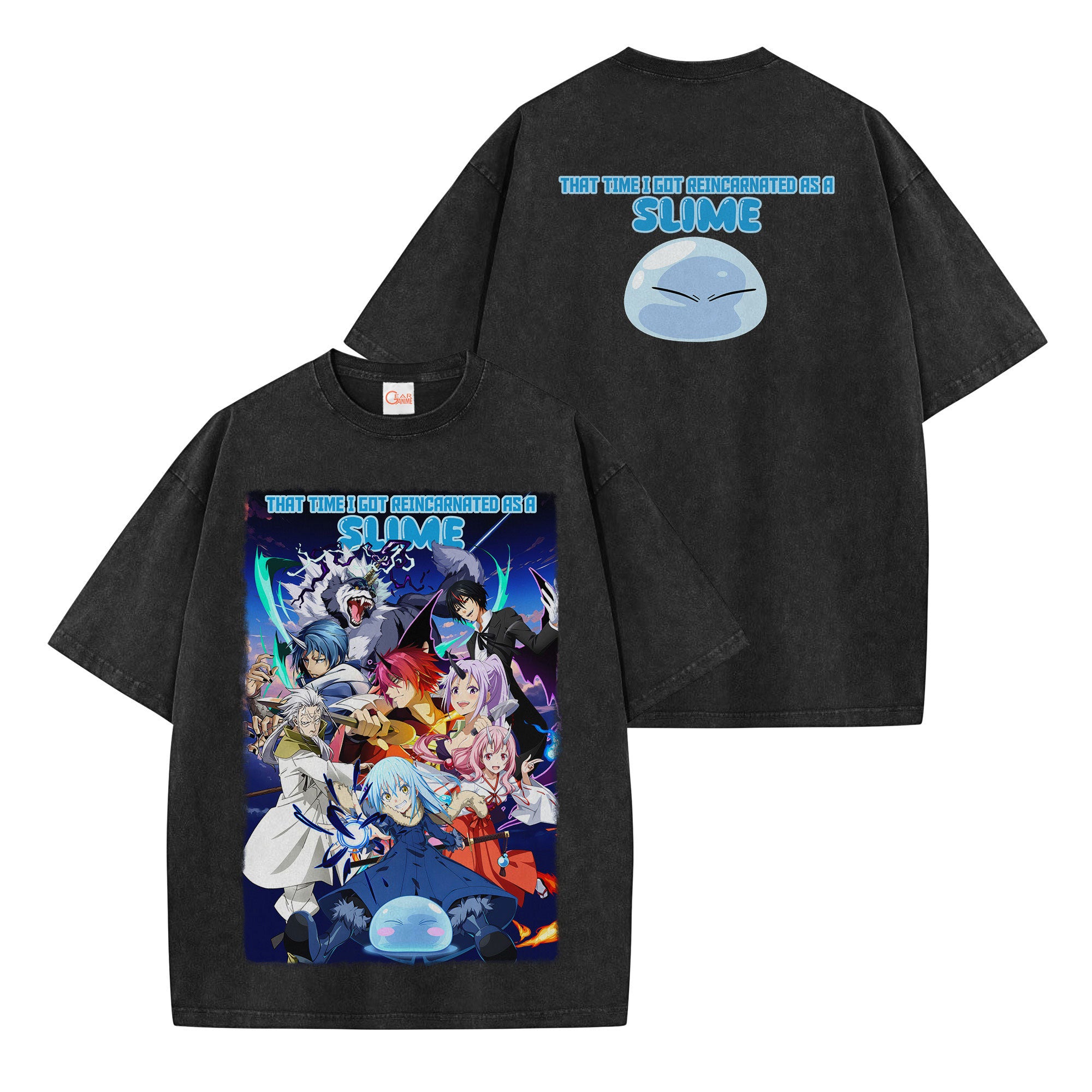 That Time I Got Reincarnated as a Slime Washed T-shirt Vintage Style