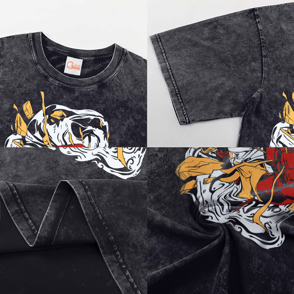 Saitama Washed T-shirt Vintage Style