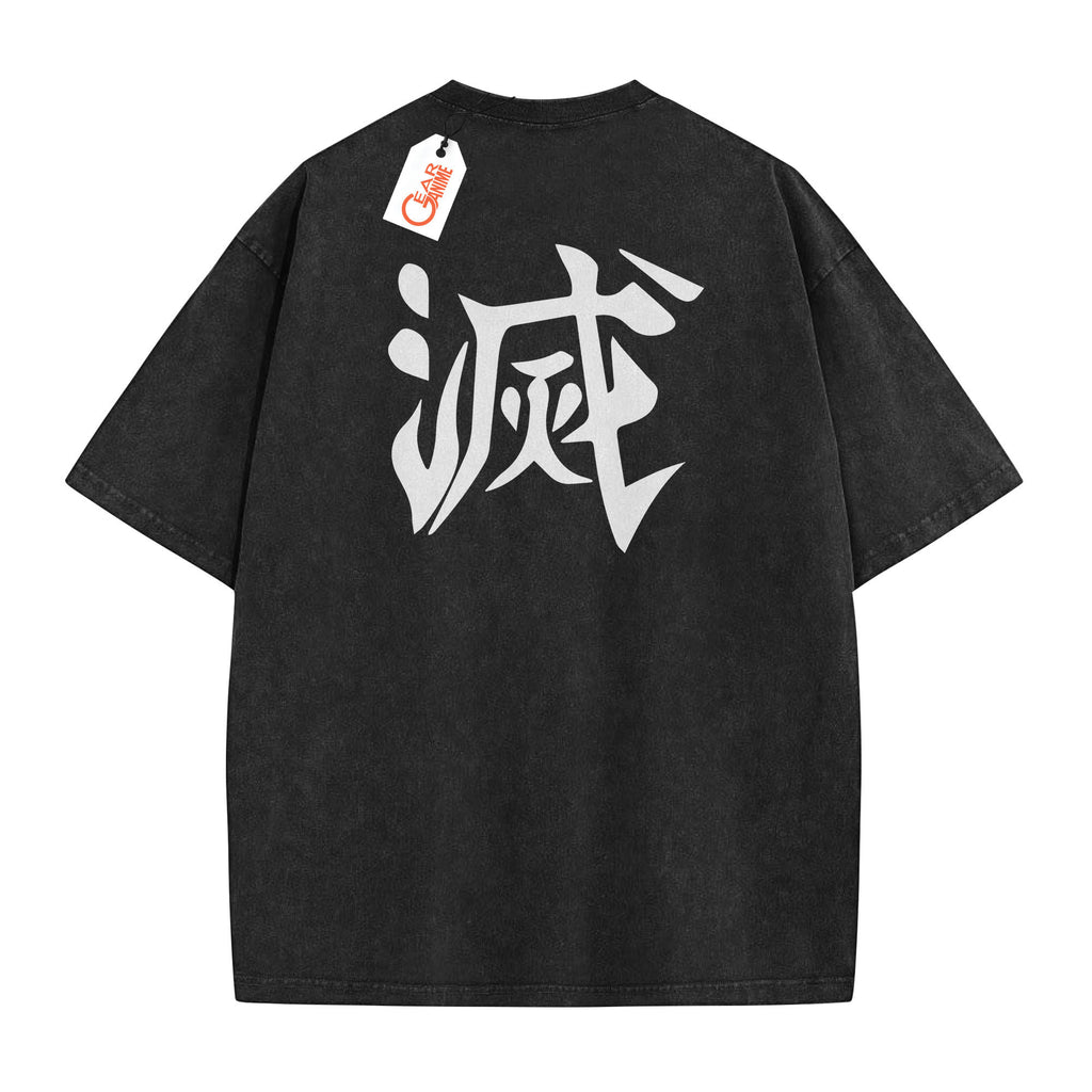 Tanjiro Washed T-shirt Vintage Style