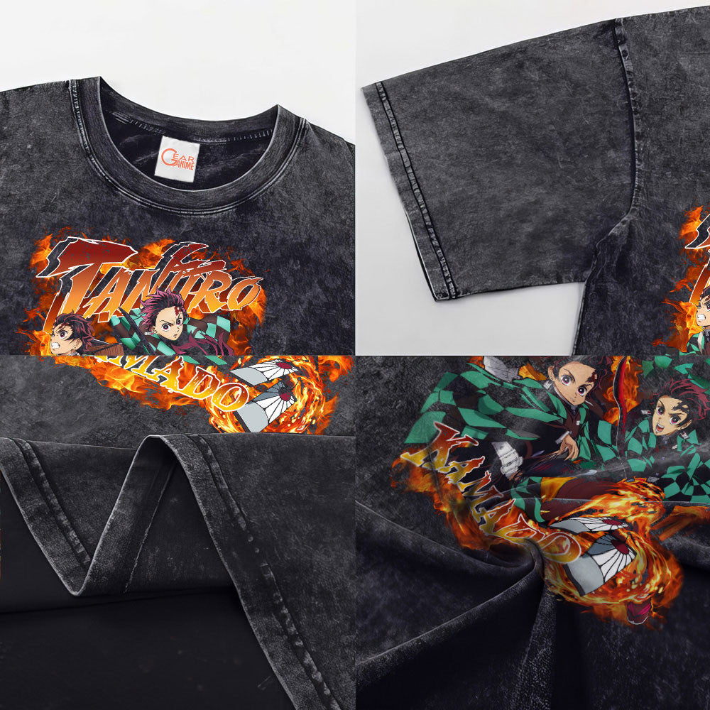 Tanjiro Washed T-shirt Vintage Style