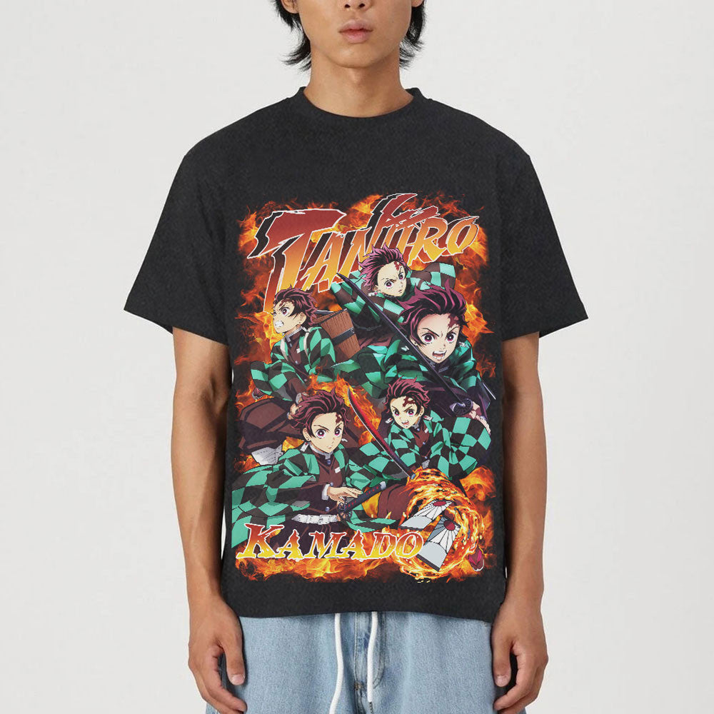 Tanjiro Washed T-shirt Vintage Style