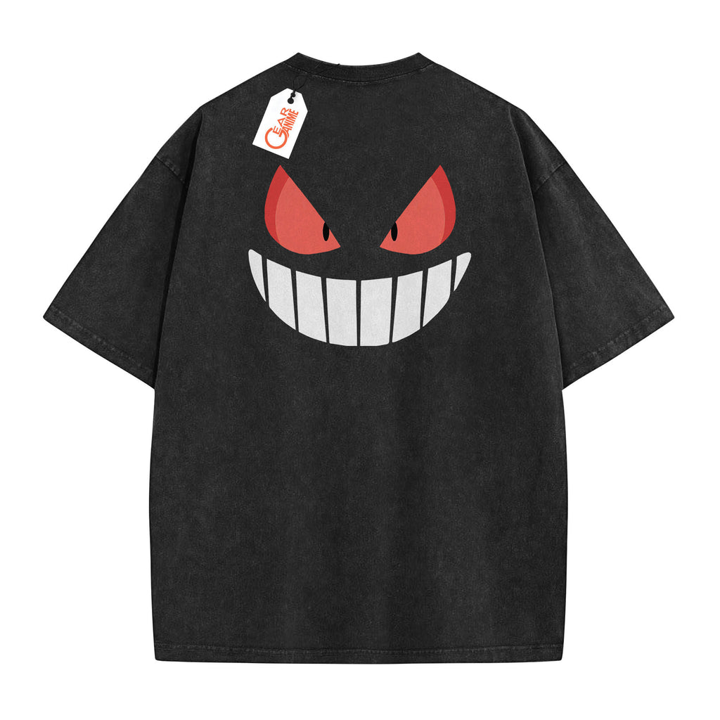 Gengar Washed T-shirt Vintage Style
