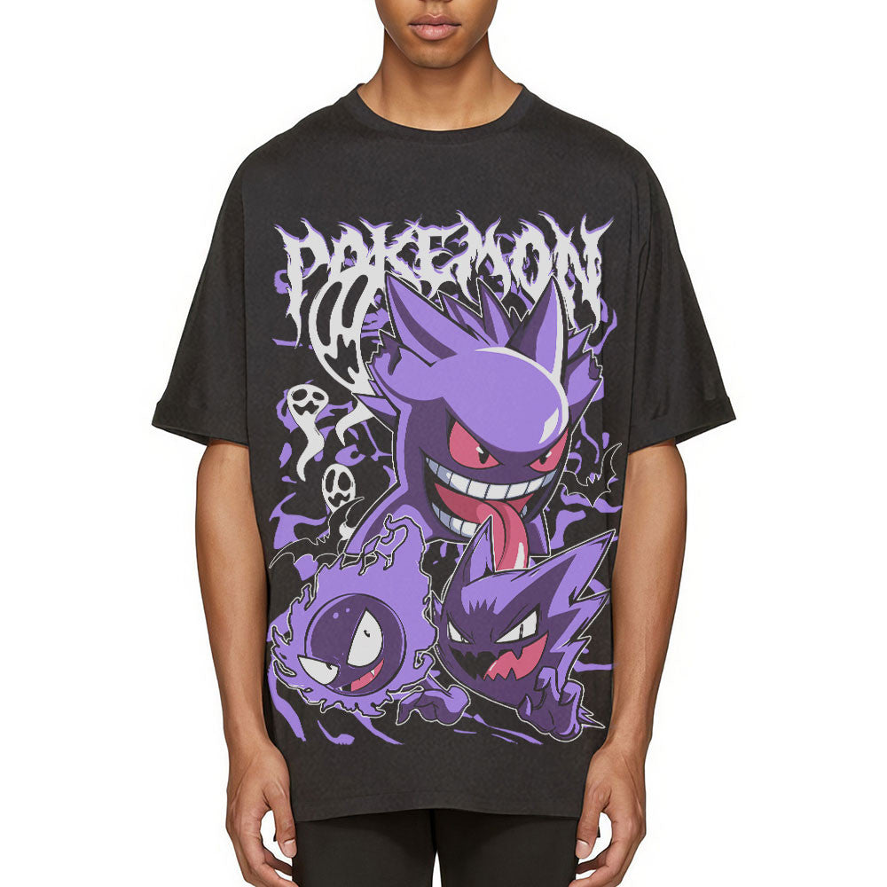 Gengar Washed T-shirt Vintage Style