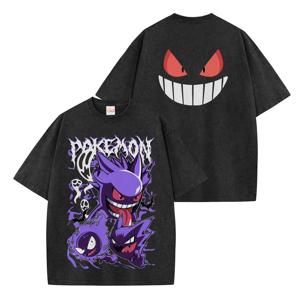 Gengar Washed T-shirt Vintage Style