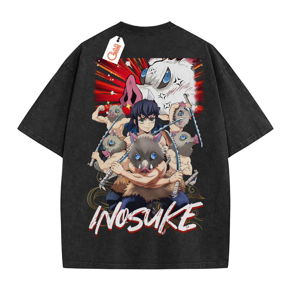 Inosuke Washed T-shirt Vintage Style