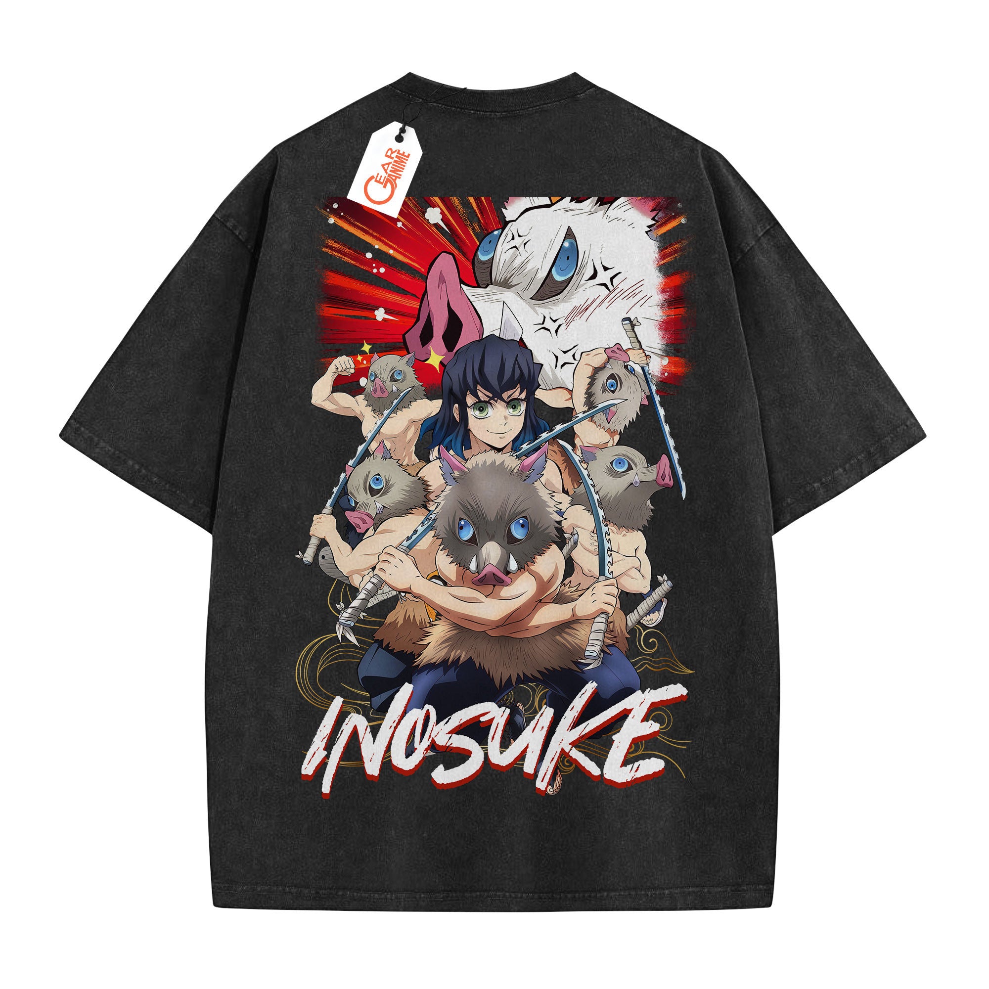 Inosuke Washed T-shirt Vintage Style