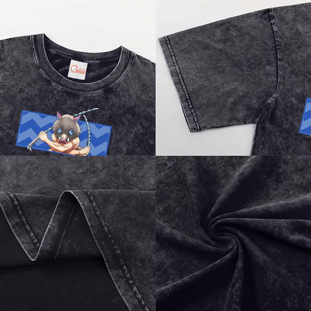 Inosuke Washed T-shirt Vintage Style