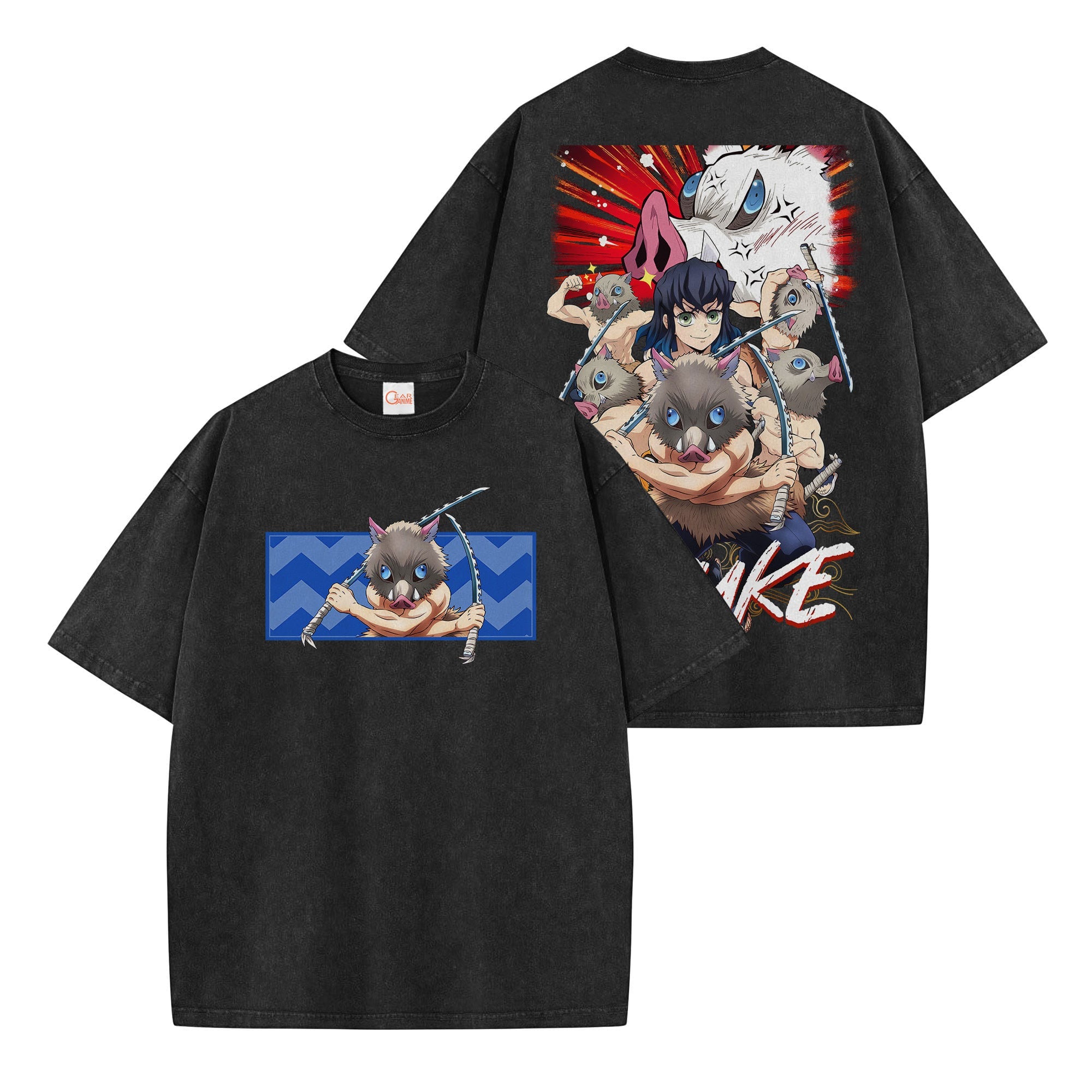 Inosuke Washed T-shirt Vintage Style