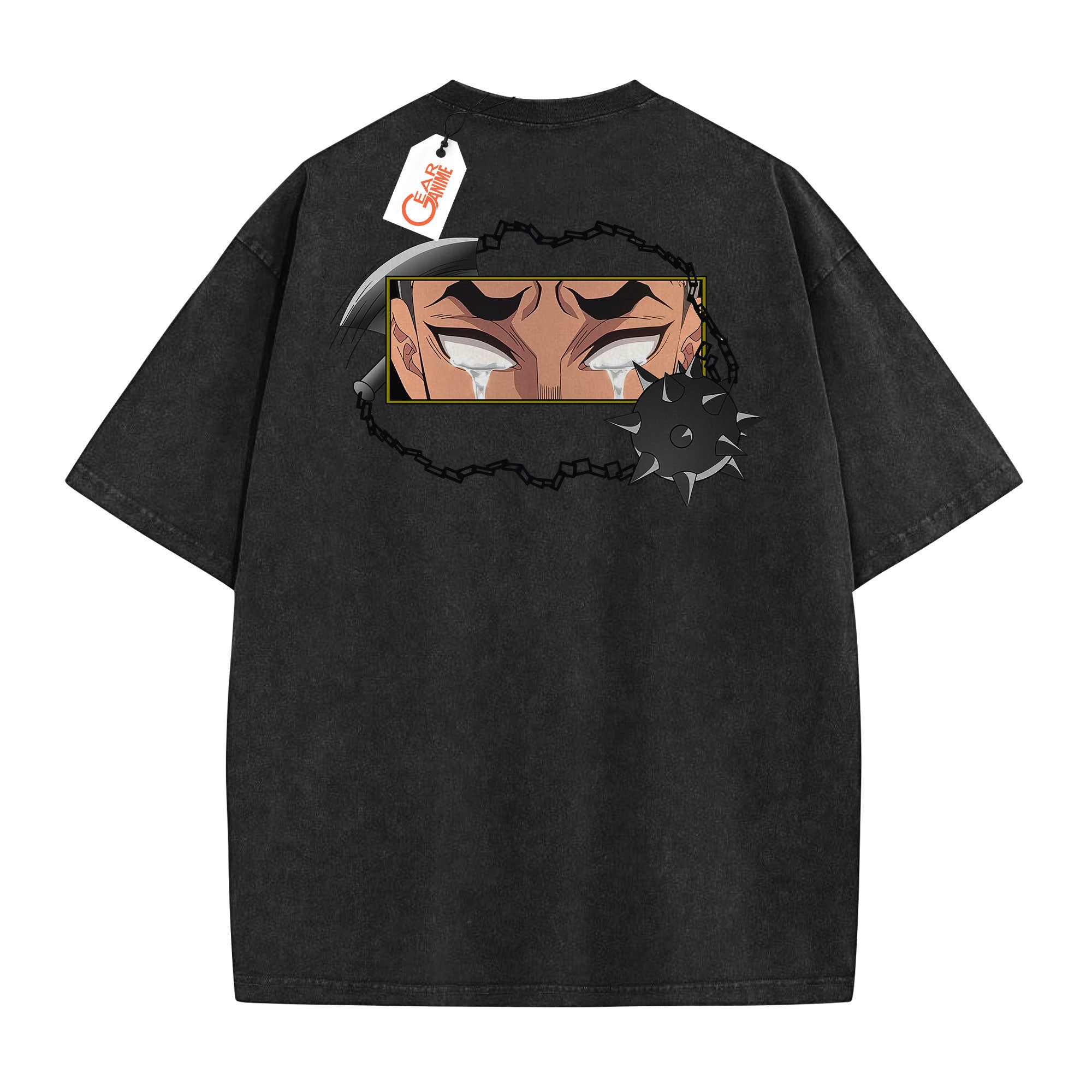 Gyomei Himejima Washed T-shirt Vintage Style