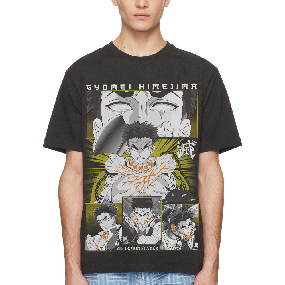 Gyomei Himejima Washed T-shirt Vintage Style
