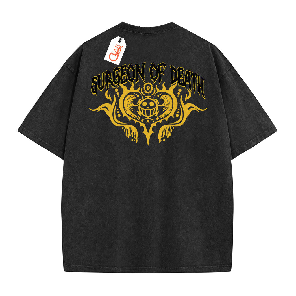 Trafalgar D. Law Washed T-shirt Vintage Style