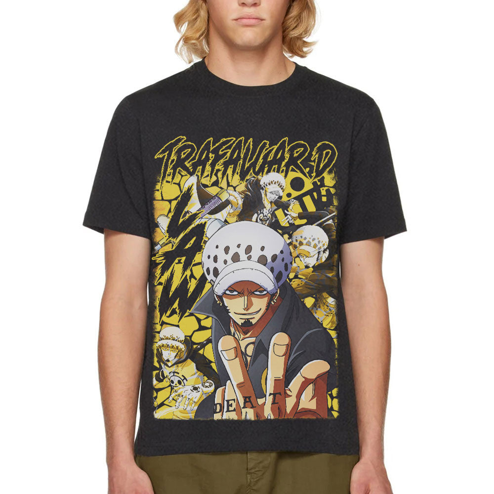 Trafalgar D. Law Washed T-shirt Vintage Style