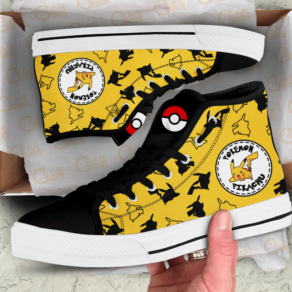 Pikachu High-Top Canvas Sneakers