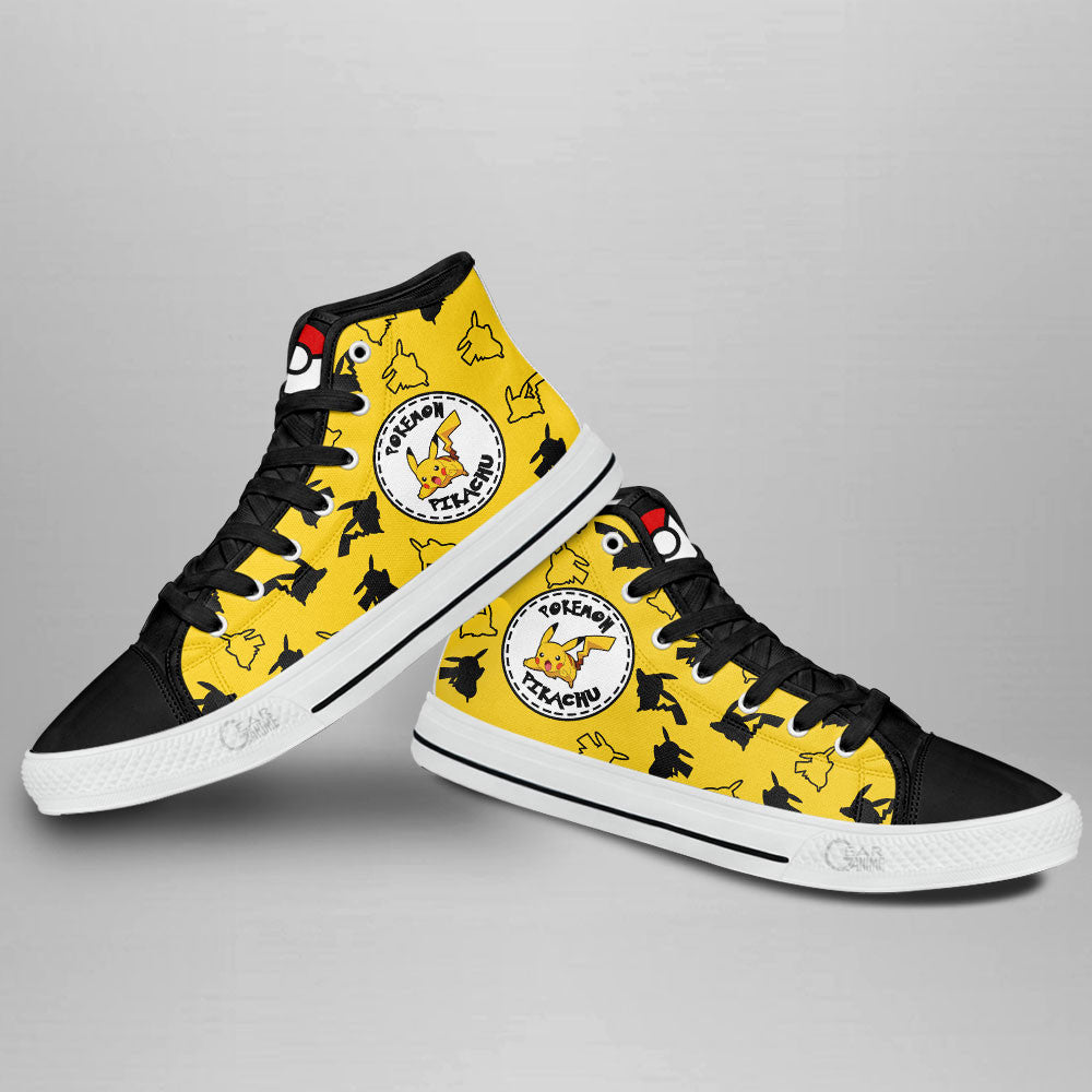 Pikachu High-Top Canvas Sneakers