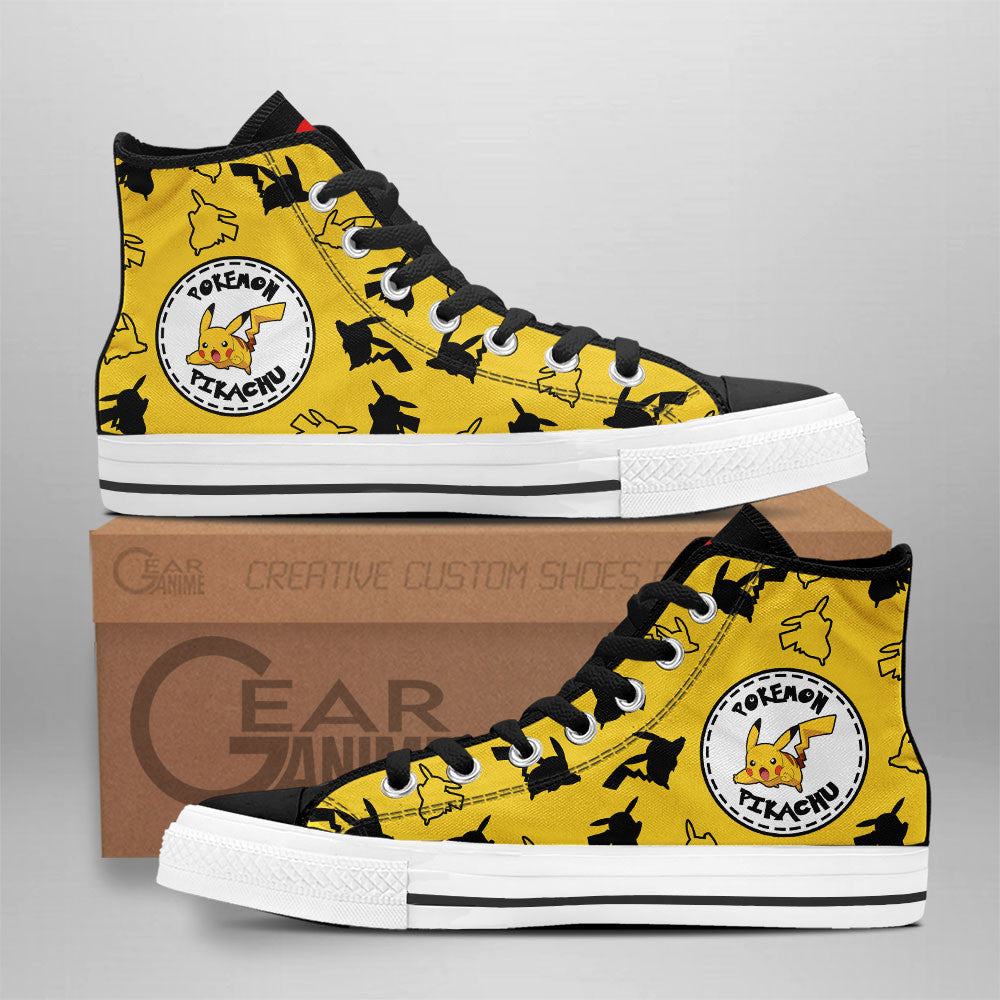 Pikachu High-Top Canvas Sneakers