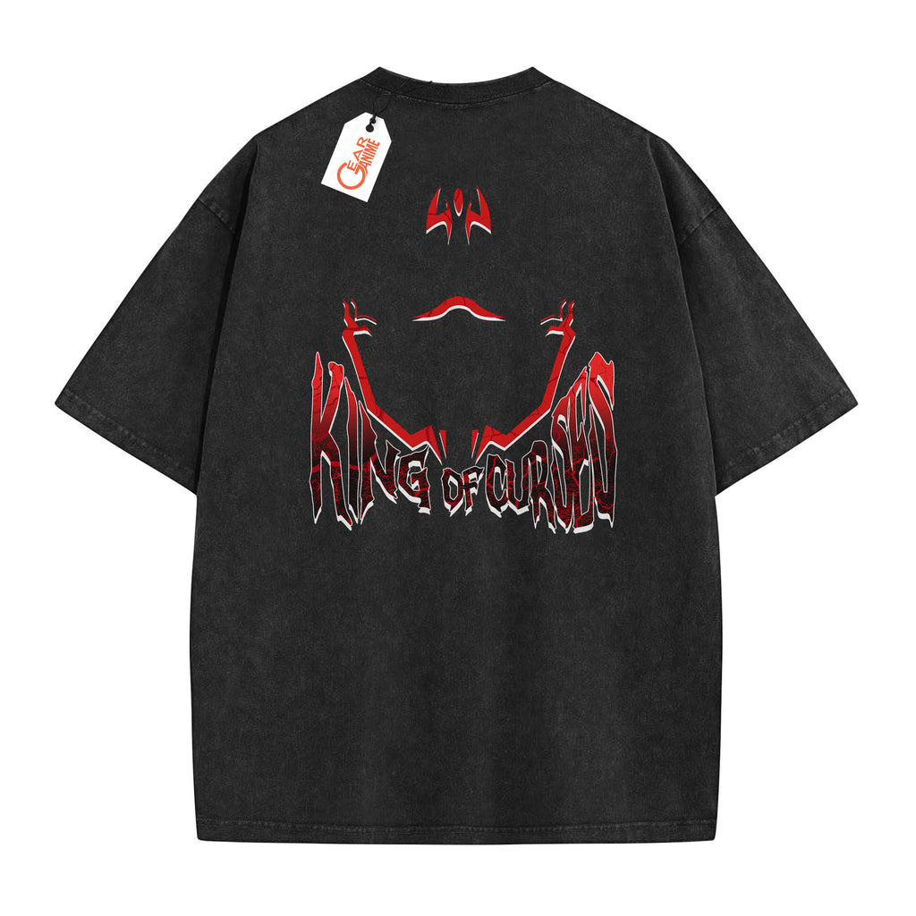 Sukuna Washed T-shirt Vintage Style