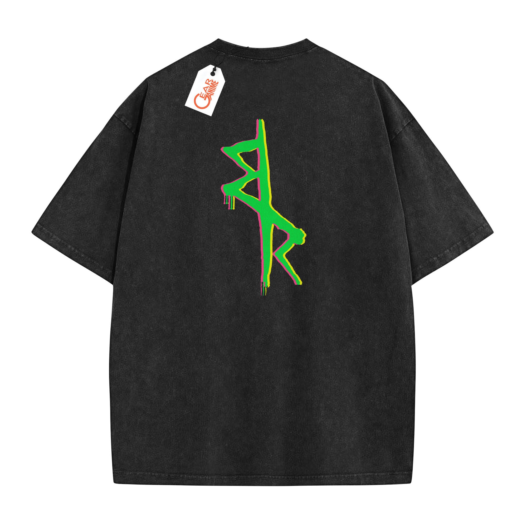 Cyberpunk Edgerunners Washed T-shirt Vintage Style