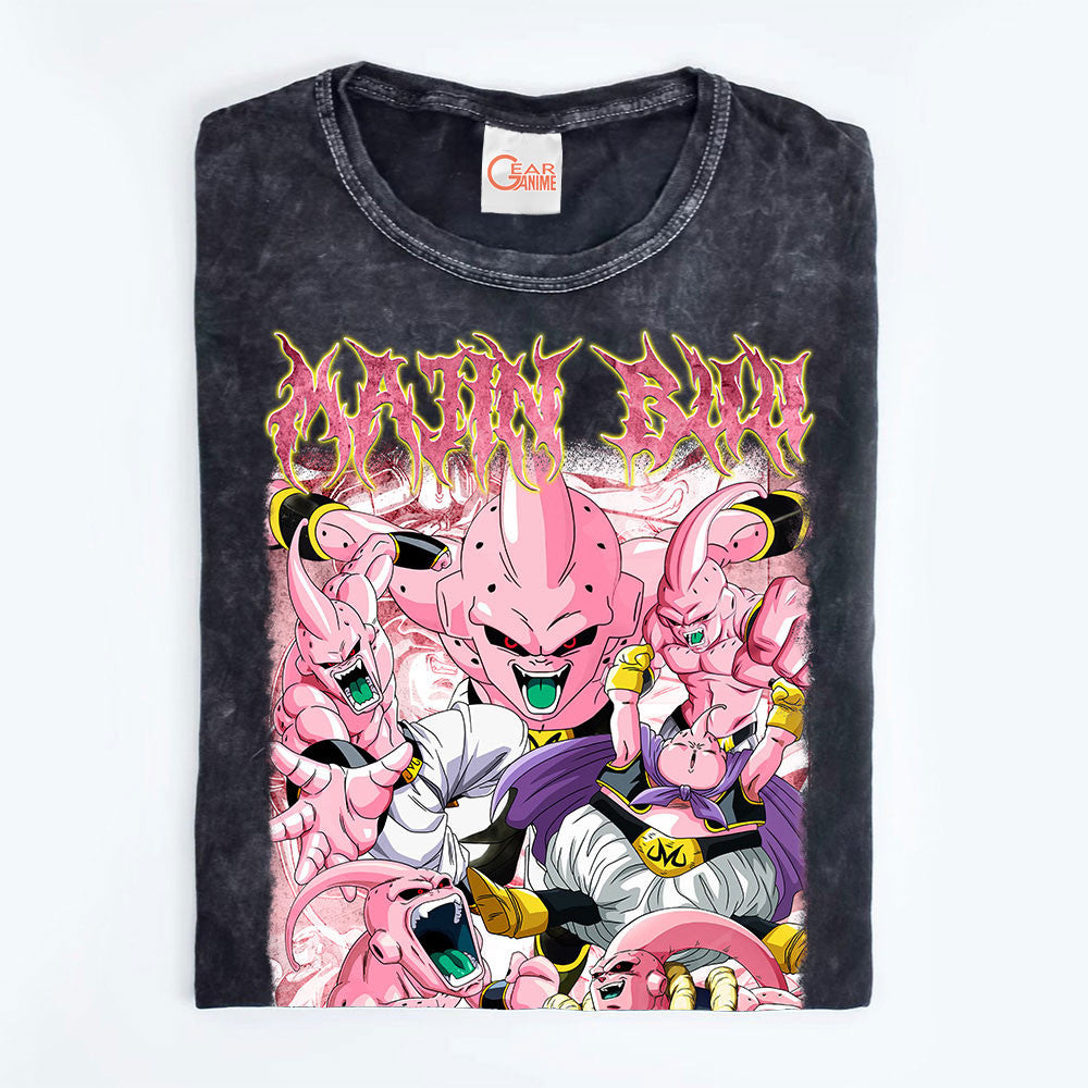 Majin Buu Washed T-shirt Vintage Style