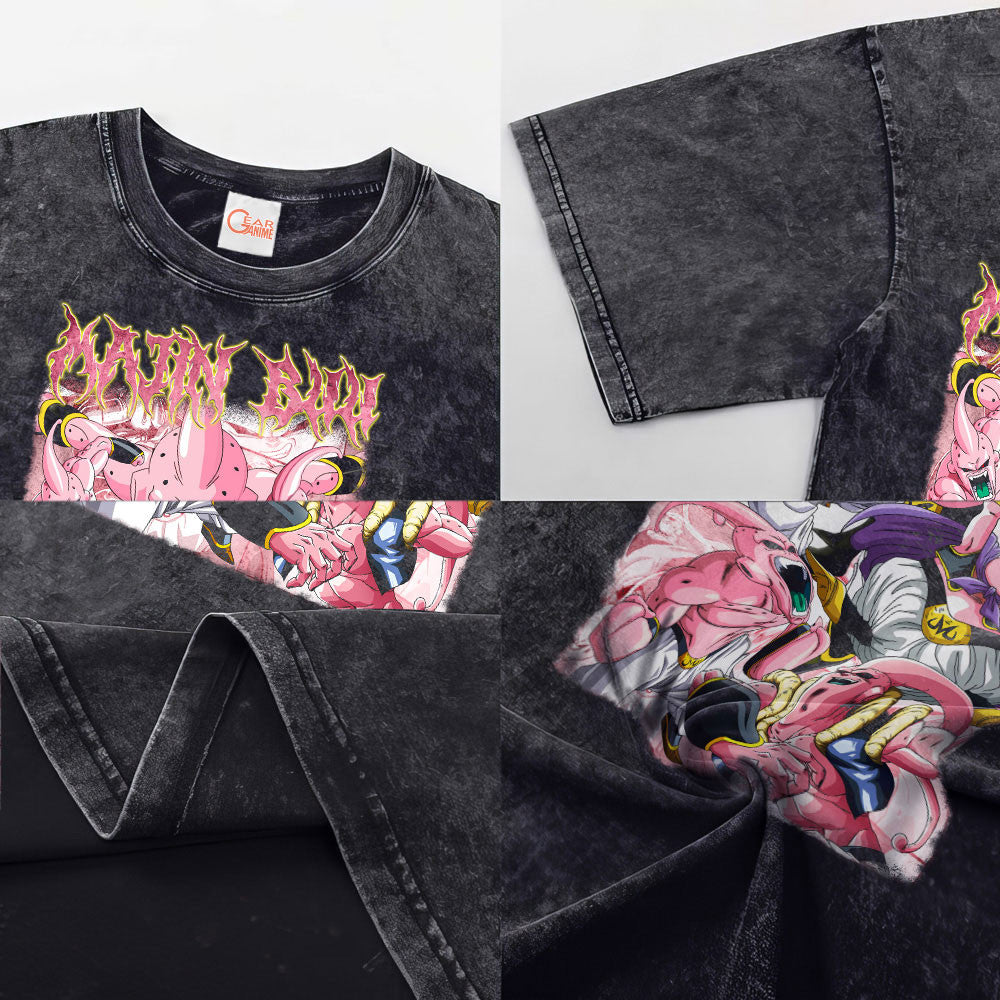 Majin Buu Washed T-shirt Vintage Style