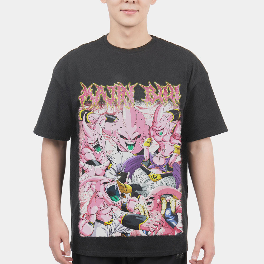 Majin Buu Washed T-shirt Vintage Style