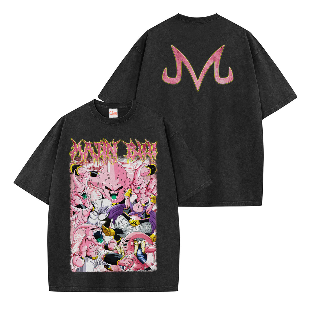Majin Buu Washed T-shirt Vintage Style