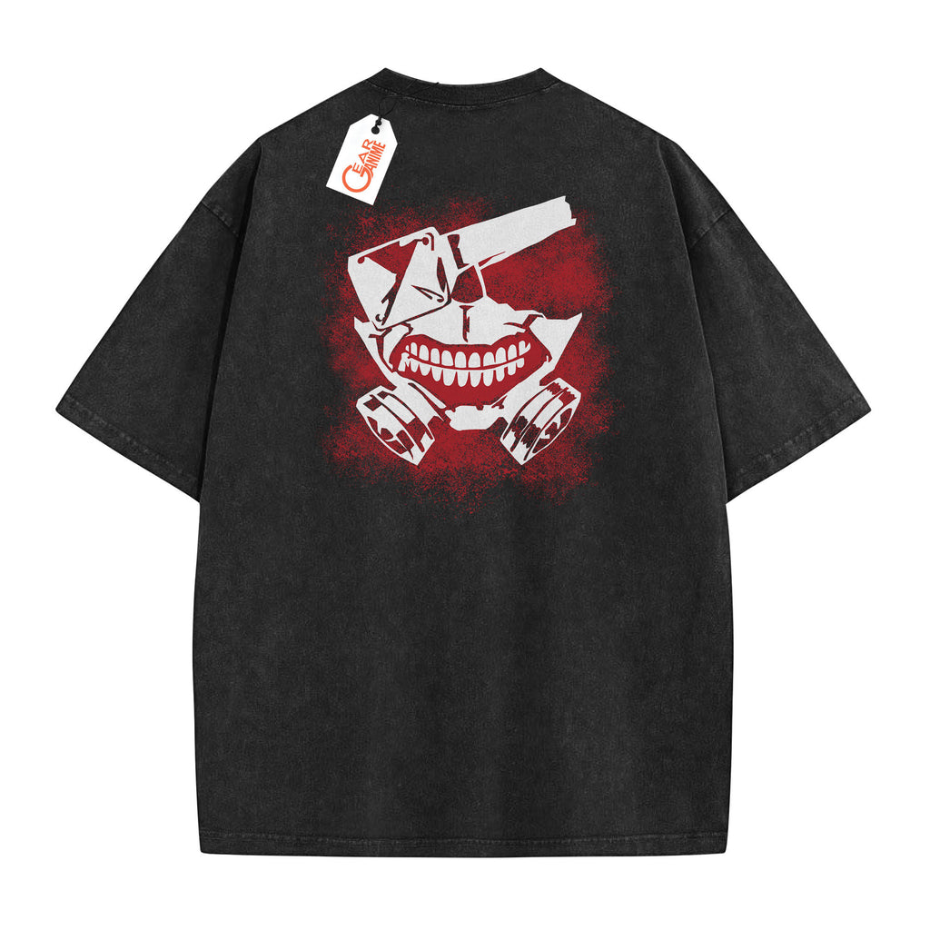 Ken Kaneki Washed T-shirt Vintage Style