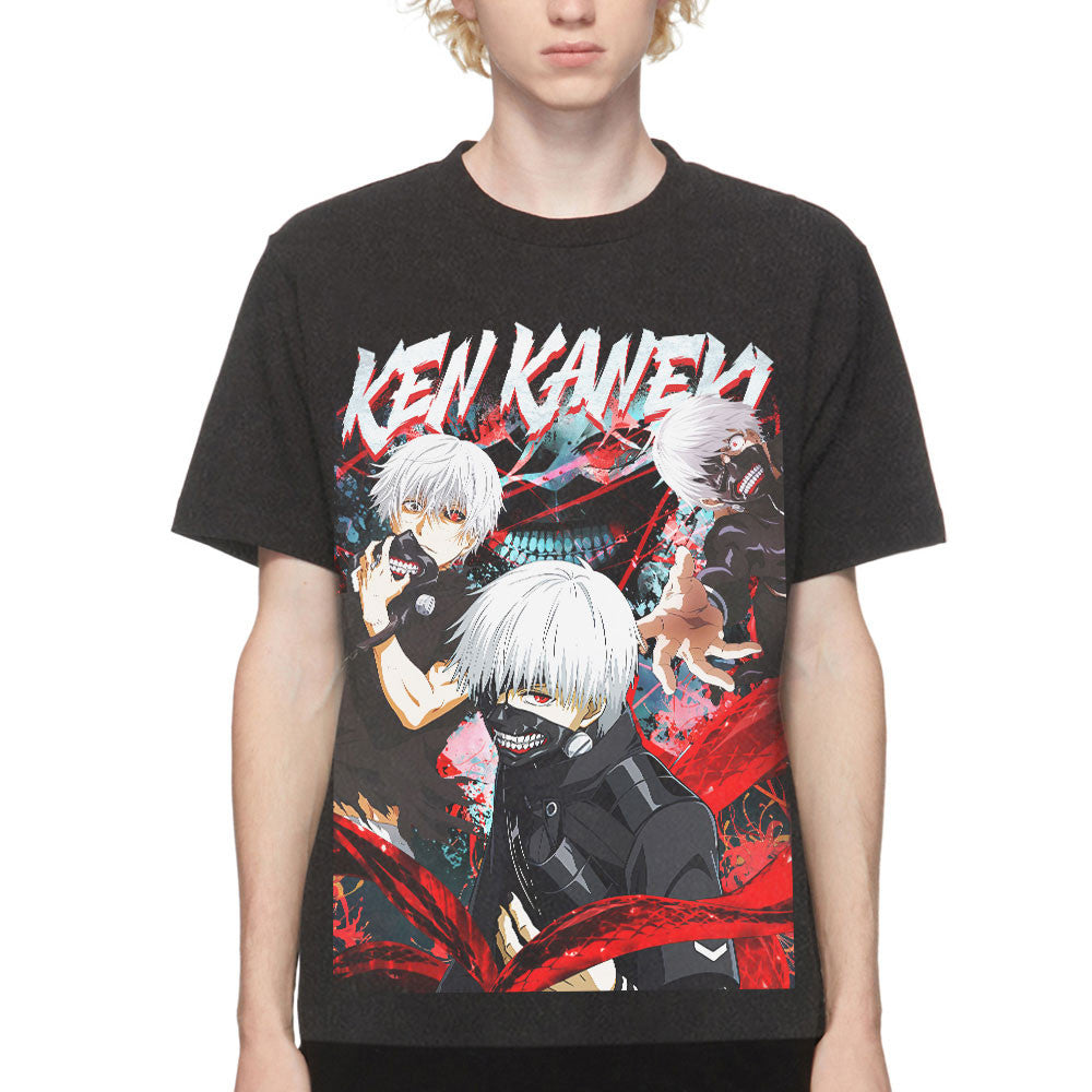 Ken Kaneki Washed T-shirt Vintage Style