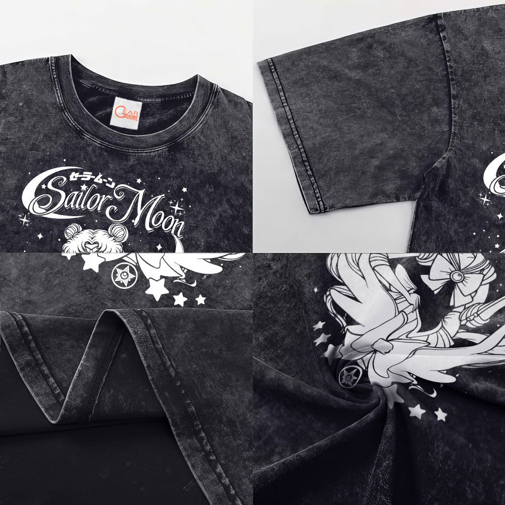 Sailor Usagi Washed T-shirt Vintage Style